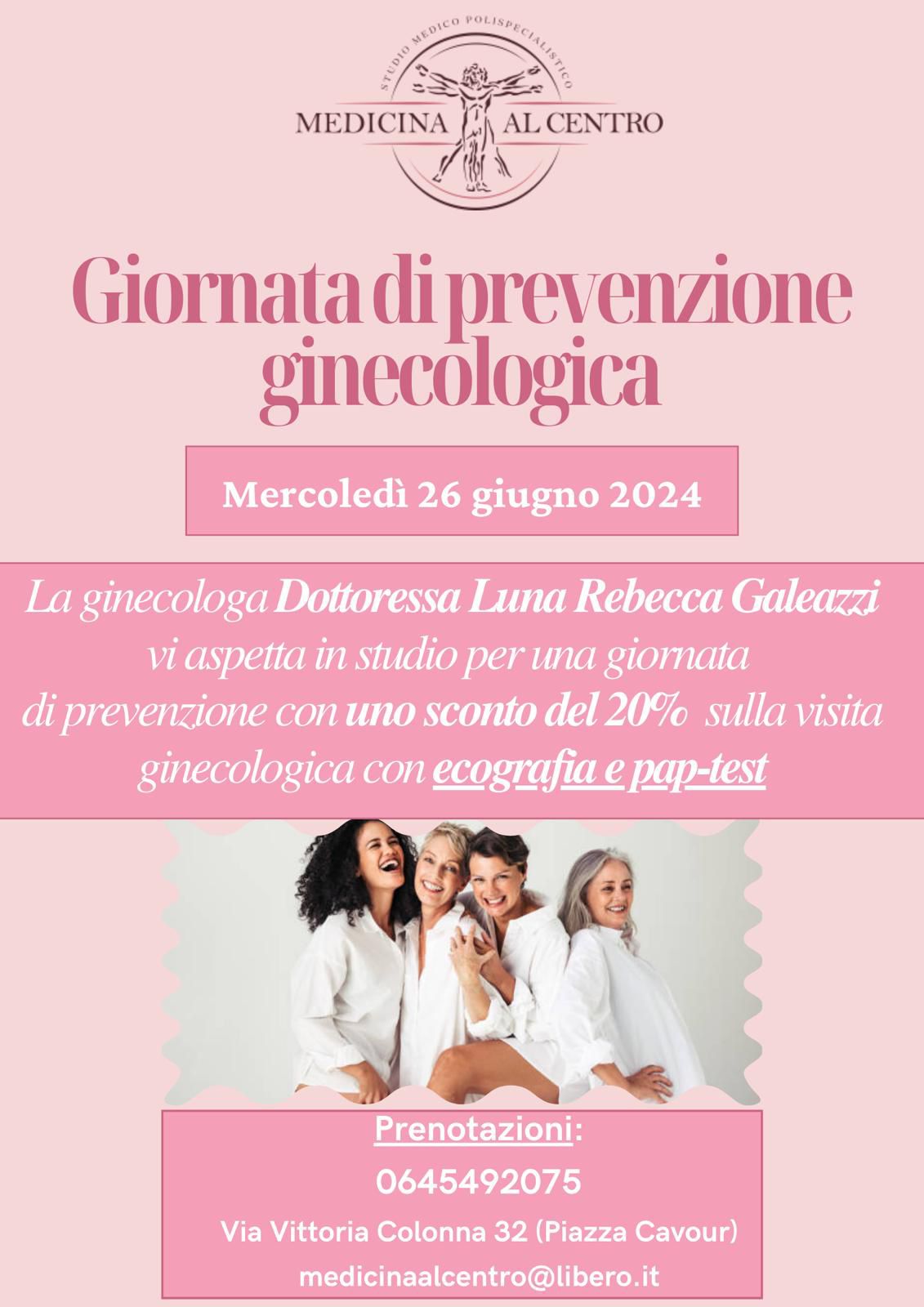 giornata di prevenzione ginecologica